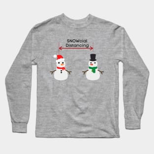 Snowcial Distancing Long Sleeve T-Shirt